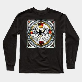 Classic Bat Stained Glass Long Sleeve T-Shirt